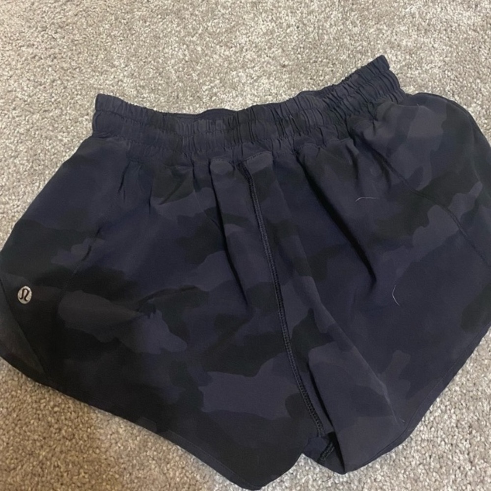 Lululemon Camouflage Shorts that are used. wore 3-4 times but grew out.